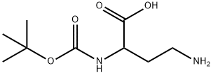 N-ALPHA-叔丁氧羰基-L-2,4-二氨基丁酸 结构式
