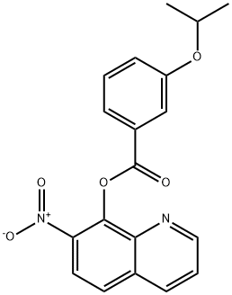 7-Nitro-8-quinolinyl=m-isopropoxybenzoate Struktur