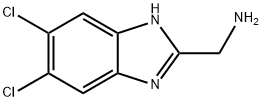 (5,6-dichloro-1H-1,3-benzodiazol-2-yl)methanamine Struktur