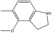 1H-Indole,2,3-dihydro-4-methoxy-5-methyl-(9CI) Structure