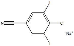 sodium 4-hydroxy-3,5-diiodophenylcyanide 结构式