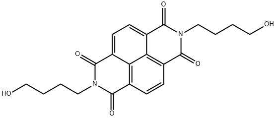 2,7-bis(4-hydroxybutyl)benzo[lmn][3,8]phenanthroline-1,3,6,8(2H,7H)-tetraone 化学構造式