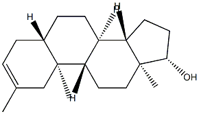 2-Methyl-5α-androst-2-en-17β-ol 结构式