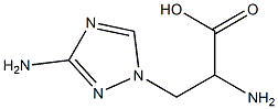 3-氨基-1H-三唑-1-丙氨酸二盐酸盐, 2990-18-3, 结构式