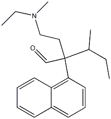α-[2-(Ethylmethylamino)ethyl]-α-sec-butyl-1-naphthaleneacetaldehyde Structure