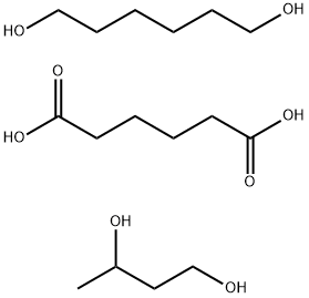 Hexanedioic acid, polymer with 1,3-butanediol and 1,6-hexanediol Struktur