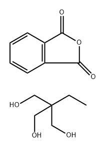 1,3-Isobenzofurandione, polymer with 2-ethyl-2-(hydroxymethyl)-1,3-propanediol Struktur