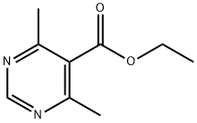 4,6-dimethyl-pyrimidine-5-carboxylic acid ethyl ester Struktur
