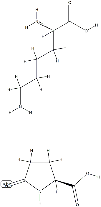 L-lysine, compound with 5-oxo-L-proline (1:1) Struktur