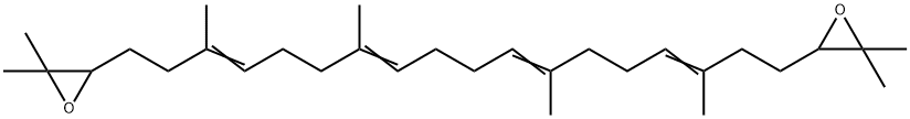 2,3,22,23-ジオキシドスクアレン (ジアステレオマー混合物) 化学構造式