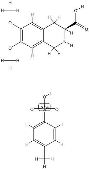 (S)-(-)1 2 3 4-TETRAHYDRO-6 7DI-MEO-3-I&|(S)-(-)-1,2,3,4-四氢-6,7-二甲氧基-3-异喹啉羧酸 对甲苯磺酸盐