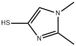 1,2-甲基-1H-咪唑-4-硫醇 结构式