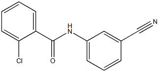 2-chloro-N-(3-cyanophenyl)benzamide 结构式