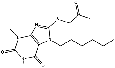 316360-57-3 7-hexyl-3-methyl-8-[(2-oxopropyl)sulfanyl]-3,7-dihydro-1H-purine-2,6-dione