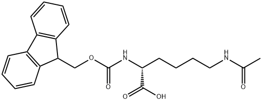 N2-((((9H-氟-9-基)甲氧基)羰基)-N6-乙酰基-D-赖氨酸,320410-22-8,结构式