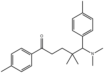ω-(Dimethylamino)-4',γ,γ-trimethyl-ω-(p-tolyl)valerophenone Structure