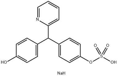Sodium Picosulfate Related Compound A (20 mg) (4-[(pyridin-2-yl)(4-hydroxyphenyl)methyl]phenyl sodium sulfate) Structure