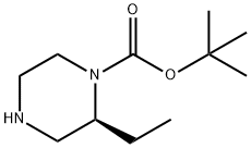 (S)-1-N-Boc-2-ethylpiperazine 化学構造式