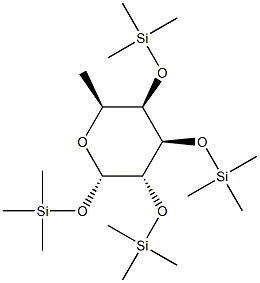 Trimethylsilyl 2-O,3-O,4-O-tris(trimethylsilyl)-α-L-fucopyranoside Structure