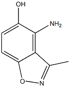 1,2-Benzisoxazol-5-ol,4-amino-3-methyl-(9CI) Structure