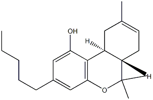 [6aS,(+)]-6aα,7,10,10aβ-Tetrahydro-6,6,9-trimethyl-3-pentyl-6H-dibenzo[b,d]pyran-1-ol Structure