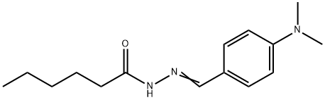 (E)-N-(4-(dimethylamino)benzylidene)hexanehydrazide Structure