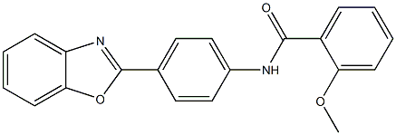 N-[4-(1,3-benzoxazol-2-yl)phenyl]-2-(methyloxy)benzamide Struktur