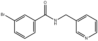 3-bromo-N-(pyridin-3-ylmethyl)benzamide Structure