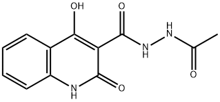 N'-acetyl-4-hydroxy-2-oxo-1,2-dihydroquinoline-3-carbohydrazide|