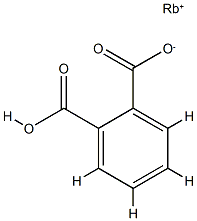 Phthalic acid 1-rubidium salt Structure