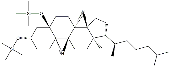 3β,5-Bis(trimethylsiloxy)-5α-cholestane Structure