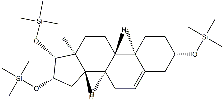 3β,16β,17β-Tris(trimethylsiloxy)androst-5-ene Structure