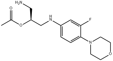 O-descarbonyl O-Acetyl Linezolid Struktur