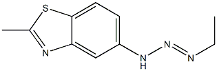 Benzothiazole, 5-(3-ethyl-2-triazeno)-2-methyl- (8CI) 结构式