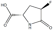 D-Proline, 4-fluoro-5-oxo-, (4S)-rel- (9CI) Structure
