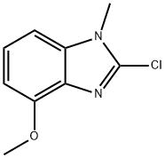 1H-Benzimidazole,2-chloro-4-methoxy-1-methyl-(9CI) 化学構造式