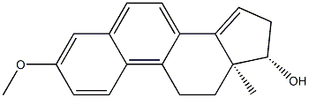 3-Methoxy-1,3,5(10),6,8,14-estrahexen-17β-ol Structure
