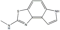 6H-Pyrrolo[3,2-e]benzothiazole,2-(methylamino)-(8CI) Struktur