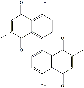 8,8'-biplumbagin 结构式