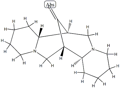 (7S)-1,3,4,7,7aα,8,9,10,11,13,14,14aβ-Dodecahydro-7α,14α-methano-2H,6H-dipyrido[1,2-a:1',2'-e][1,5]diazocin-15-one Struktur
