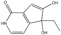 1H-Cyclopenta[c]pyridin-1-one,5-ethyl-2,5-dihydro-5,6-dihydroxy-(9CI) Struktur