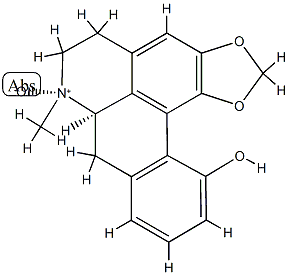 (7R)-6,7,7aβ,8-Tetrahydro-7-methyl-5H-benzo[g]-1,3-benzodioxolo[6,5,4-de]quinolin-12-ol 7-oxide Structure