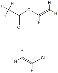 氯乙烯-醋酸乙烯酯共聚乳液, 34149-92-3, 结构式