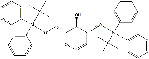 3 6-DI-O-(TERT-BUTYLDIPHENYLSILYL)-D- Struktur