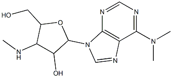 3'-Deoxy-N,N-dimethyl-3'-(methylamino)adenosine Struktur
