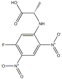 1-fluoro-2,4-dinitrophenyl-5-alanine Struktur