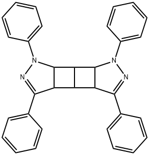 1,3a,3b,3c,6,6a,6b,6c-Octahydro-1,3,4,6-tetraphenylpyrazolo[3'',4'':3',4']cyclobuta[1',2':3,4]cyclobuta[1,2-c]pyrazole Structure