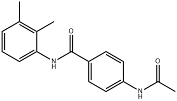 4-(acetylamino)-N-(2,3-dimethylphenyl)benzamide 结构式