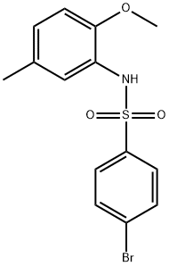 4-bromo-N-(2-methoxy-5-methylphenyl)-benzenesulfonamide（WS203352） Struktur