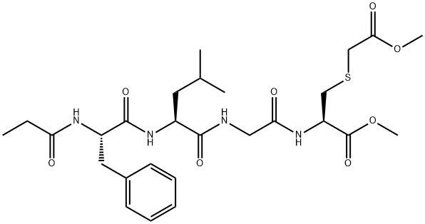N-프로피오닐-L-Phe-L-Leu-Gly-S-(2-메톡시-2-옥소에틸)-L-Cys-OMe